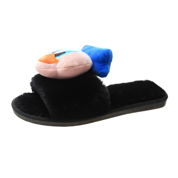 Új női papucs modell plüssjátékkal