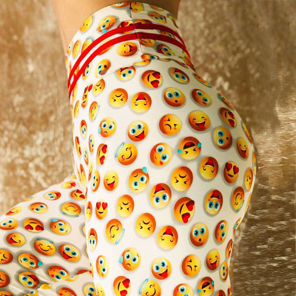 Női sport leggings hangulatjelekkel