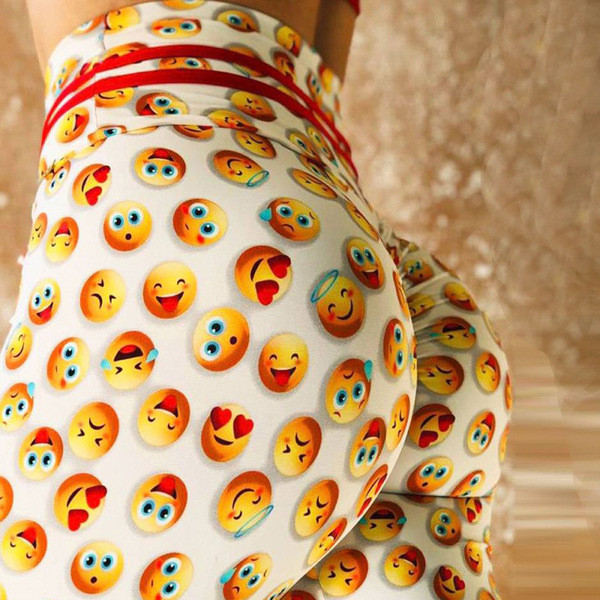 Női sport leggings hangulatjelekkel