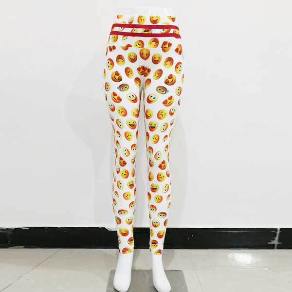 Női sport leggings hangulatjelekkel