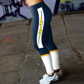 Kéttónusú női leggings flash nyomattal