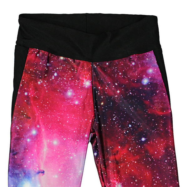 Sport leggings 7/8 hosszúságú, magas derékkal és mintával