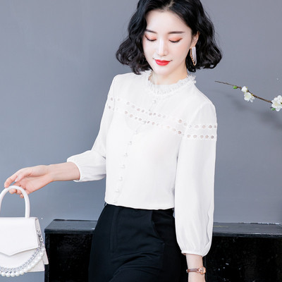 Uue mudeli pitsiga ja 3/4 varrukatega naiste särk