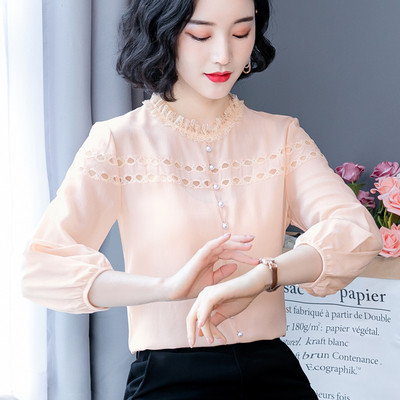 Uue mudeli pitsiga ja 3/4 varrukatega naiste särk