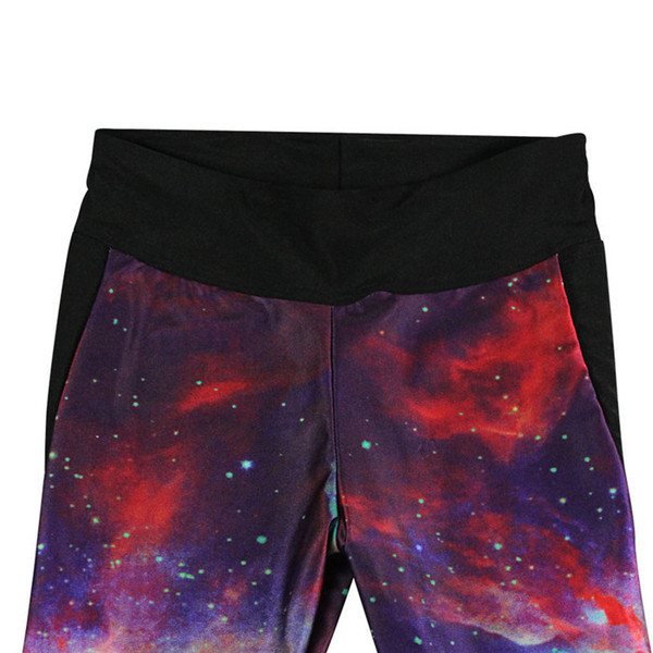 Színes női sport leggings magas derékkal - 7/8-as modell