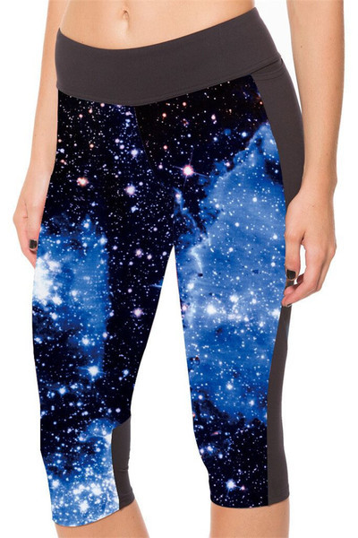 Sport 7/8 ék magas derékkal és mintával