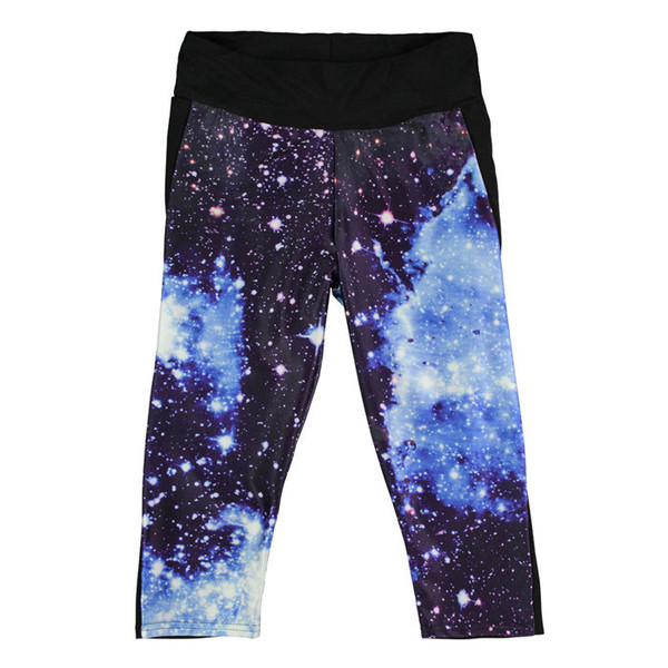 Sport 7/8 ék magas derékkal és mintával