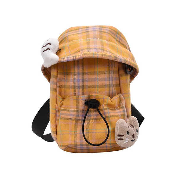 Női mindennapi kockás szövettáska