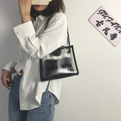 Jauna modeļa sieviešu soma kvadrātveida formā no divām daļām