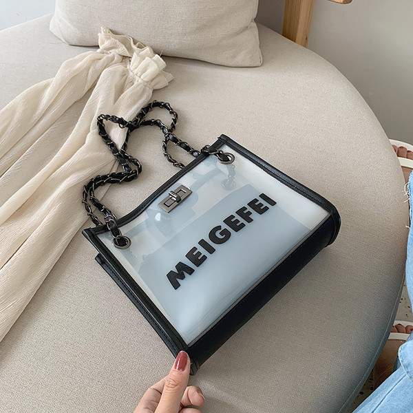 Jauna modeļa sieviešu soma kvadrātveida formā no divām daļām