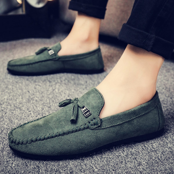 Zamšādas vīriešu mokasīni