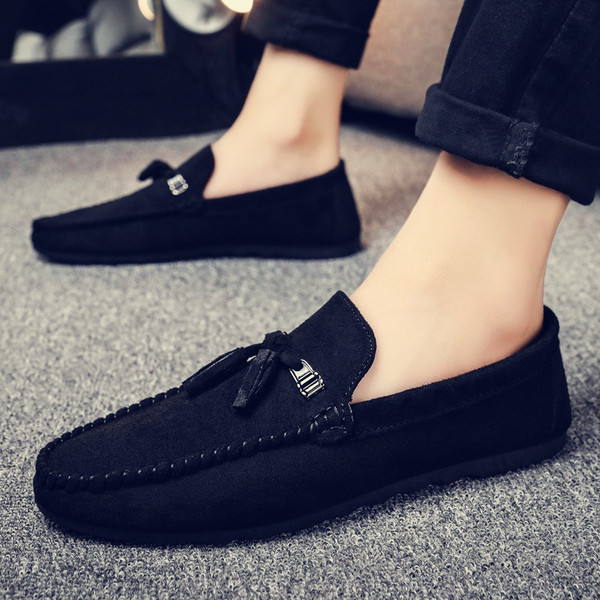 Zamšādas vīriešu mokasīni