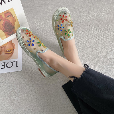 Alkalmi női mokaszinok - két modell kövekkel és flitterekkel