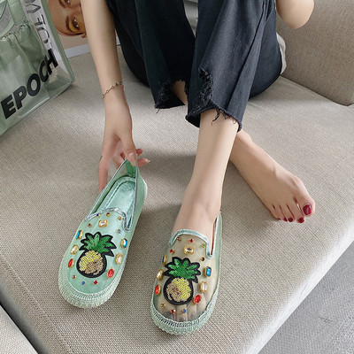 Alkalmi női mokaszinok - két modell kövekkel és flitterekkel