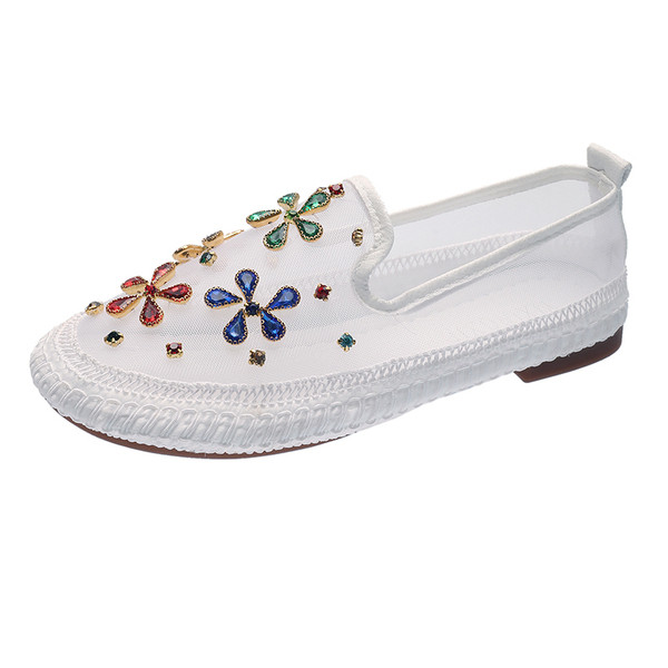 Alkalmi női mokaszinok - két modell kövekkel és flitterekkel