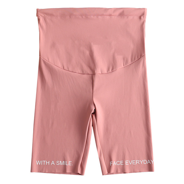 Sportiniai-dieniai trumpi antblauzdžiai nėščiosioms su užrašais