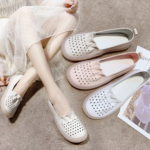 Sieviešu mokasīni no eko ādas ar plakanu zoli