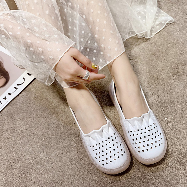 Sieviešu mokasīni no eko ādas ar plakanu zoli