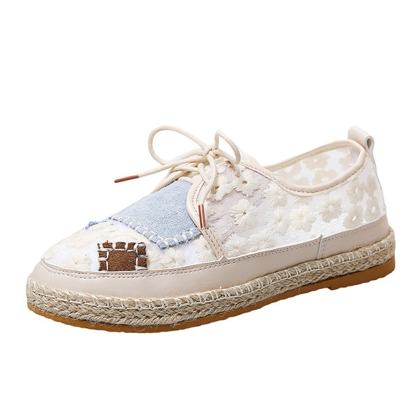 Ikdienas sieviešu mokasīni ar mežģīnēm un mežģīnēm