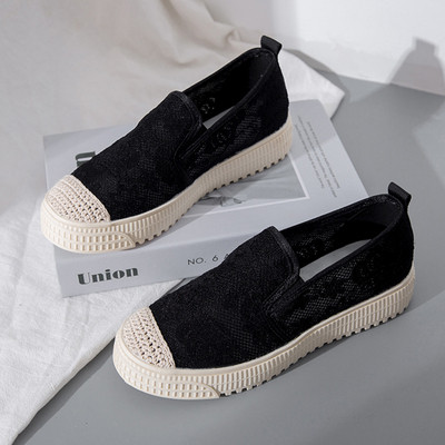 Vabaaja naiste mokassiinid pitsi ja võrguga