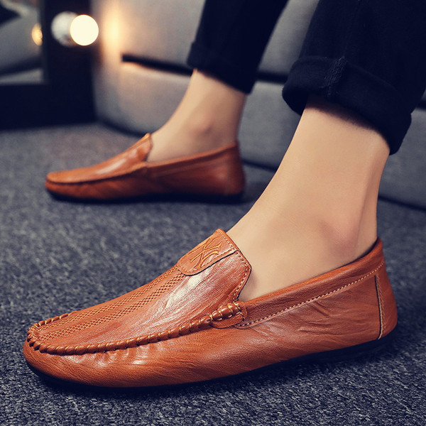 Κομψά έκο δερμάτινα  ανδρικά μοκασίνια