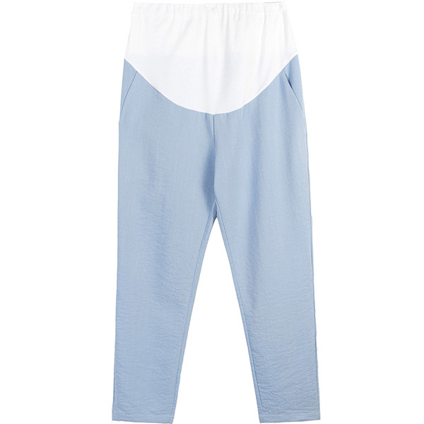 9/10 pikkuse ja reguleeritava vöökohaga vabaaja sirged püksid rasedatele