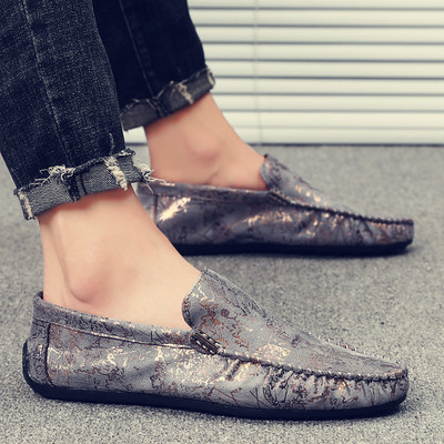 Ανδρικά μοκασίνια με τύπωμα