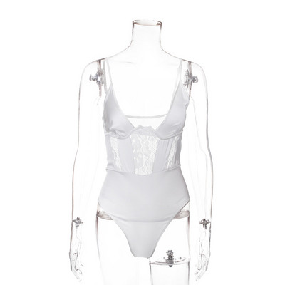 Női szatén test vékony pántokkal