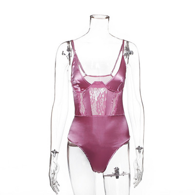 Női szatén test vékony pántokkal