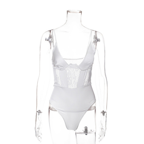 Női szatén test vékony pántokkal