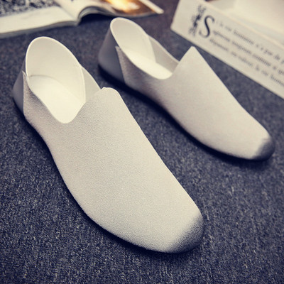 Férfi mokaszinok öko velúrból - sima modell