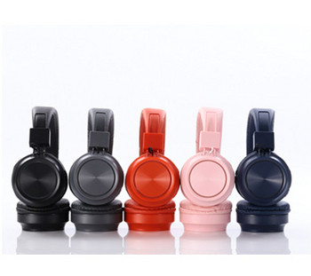 Ασύρματο ακουστικό SY-BT1620 Bluetooth με κάρτα SD / TF σε ροζ χρώμα