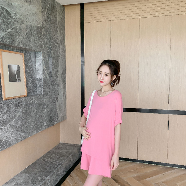 Καθημερινό σετ για έγκυες γυναίκες,  μπλουζάκι και σορτς