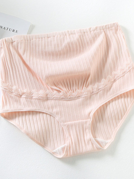 Három darab pamut alsónemű szett kismamáknak, rugalmas és légáteresztő anyagból, csipkével