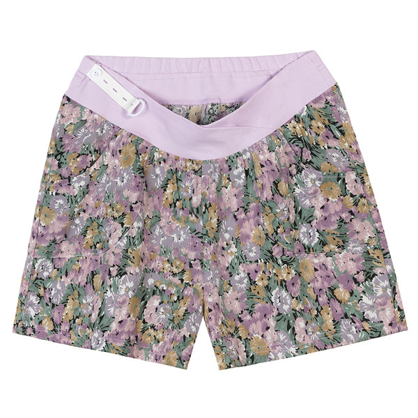 Μοντέρνα σορτς για έγκυες γυναίκες με λουλουδάτο μοτίβο