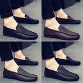 Modern férfi mokaszinok öko bőrből