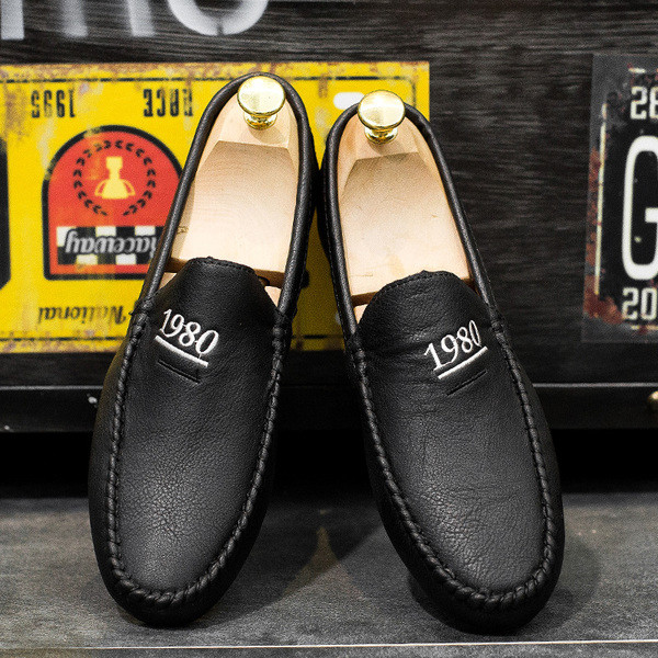 Muške kožne mokasine s vezom