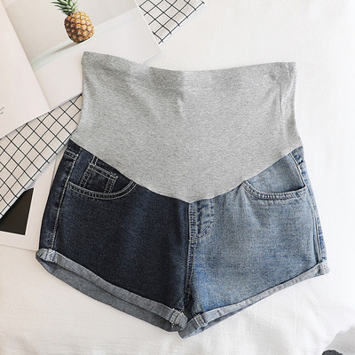 Alkalmi farmer rövidnadrág várandós nők számára, két modellben