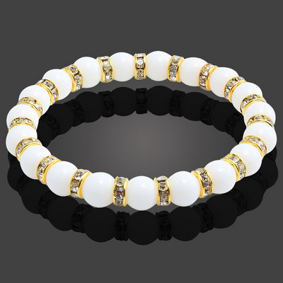 Ανδρικό βραχιόλι με διακοσμητικές πέτρες