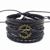 Ανδρικό οικολογικό βραχιόλι με κορδόνια