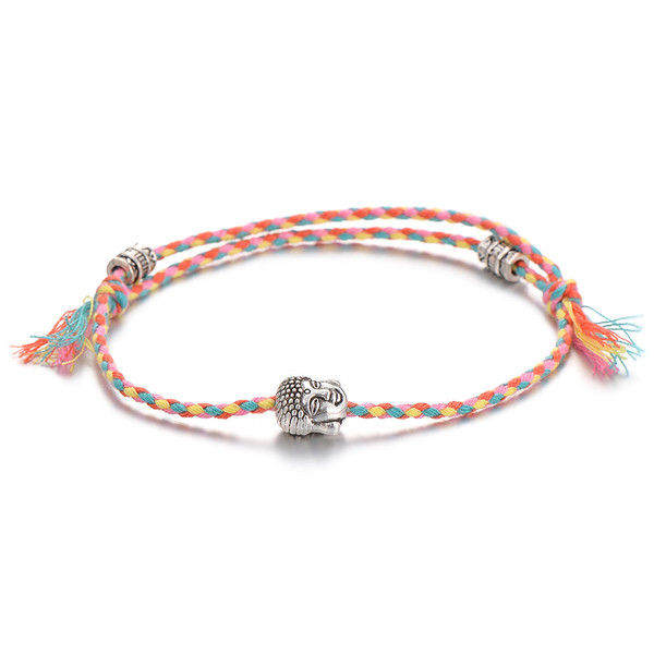 Ανδρικό πλεκτό βραχιόλι με μεταλλικό στοιχείο