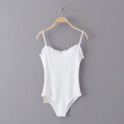 Γυναικείο μοντέρνο κορμάκι με λεπτούς ιμάντες και λαιμόκοψη