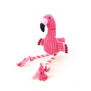 Плюшена играчка за кучета-фламинго