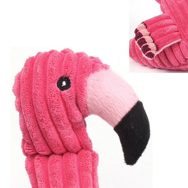 Βελούδινο παιχνίδι για σκύλους φλαμίνγκο