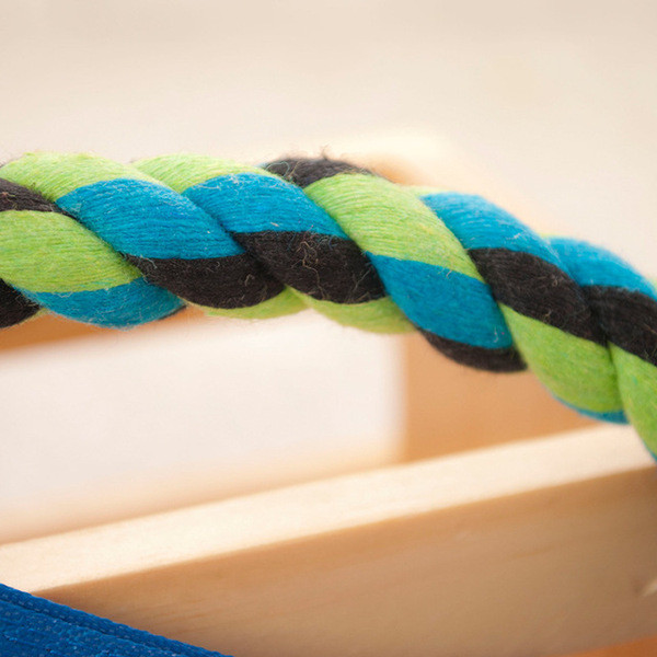 Παιχνίδι σκύλου - μια στεφάνη από σχοινί