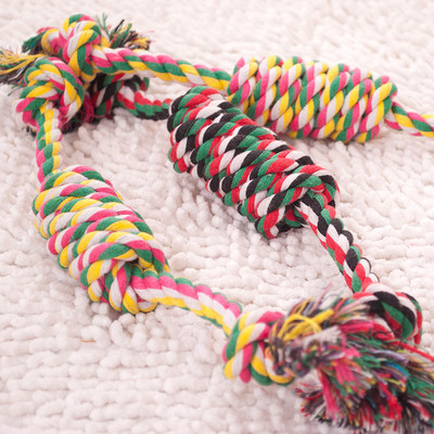 Играчка за куче-цветно въже 