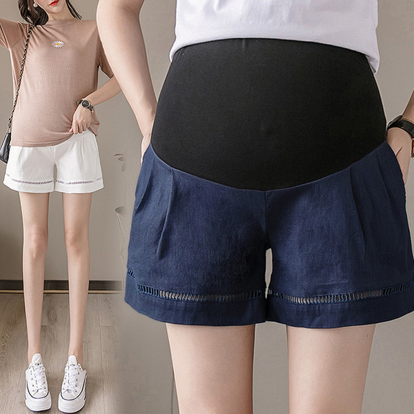 Μοντέρνα σορτς για έγκυες γυναίκες με ρυθμιζόμενη μέση