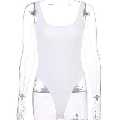 Γυναικείο μοντέρνο κορμάκι με στρογγυλή λαιμόκοψη και ιμάντες