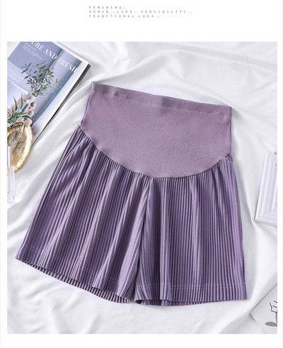 Casual σορτς για έγκυες γυναίκες φαρδύ μοντέλο με υψηλή μέση