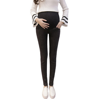 Ελαστικό γυναικείο τζιν για εγκύους Λεπτό μοντέλο με ρυθμιζόμενη μέση